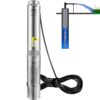 VEVOR Deep Well Submersible Pump 1 HP 115V/60Hz 37 GPM Flow 207 ft Head | for Industrial Irrigation & Home Use, 4" Stainless Steel Water Pump, with 33 ft Electric Cord, Copper Motor, IP68 Waterproof