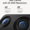 eufy Security 4K Indoor Cam S350, No Subscription, Dual Cameras, 8× Zoom | 360° Coverage,Works as a Pet Camera,Nanny/Senior/Baby Monitor,AI Auto-Tracking,Human/Pet/Cry Detection,2.4/5 GHz Wi-Fi