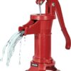 VEVOR Well Hand Pitcher Pump, 25 ft Maximum Lift, Antique Cast Iron Manual Hand Water Pump, NPT 1-1/4 in Connection, Easy Installation, Old Fashioned for Outdoor Garden, Pond, Backyard, Farm, Red