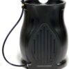 FCMP Outdoor 45-Gallon Catalina Rain Barrel – BPA-Free, Flat-Back Design with 3.5 Foot Garden Hose, Shut-Off Thumb Valve, and Fixed Lid (RB-CAT-BLK) Black | BPA-Free Flat-Back Design with 3.5 Foot Garden Hose, Shut-Off Thumb Valve & Fixed Lid