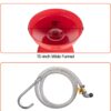 VEVOR 20-Gallon Waste Oil Drain Tank, Air Operated Portable Oil Drainer with Adjustable Funnel Height, Fluid Fuel Transfer Drainage with Wheels, Oil Change Container for Auto Repair Shops, Garages | for Auto Repair Shop, Garage, Adjustable Funnel Height, Fluid Fuel Transfer Drainage with Wheels, Flexible Movement Container