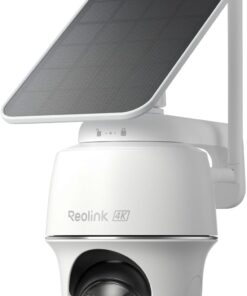 REOLINK Argus PT Ultra First 4K Solar Security Cameras Wireless Outdoor | 360° Pan Tilt Auto-Tracking, 8MP Color Night Vision, 2.4/5 GHz Wi-Fi 6, No Subscriptions, Home Hub Compatible