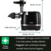 Omega Juicer H3000R Slow Masticating Extractor, 150-Watt, Black Omega Juicer H3000R Slow Masticating Extractor, 150-Watt, Black