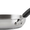 Farberware Brilliance Stainless Steel Cookware Set, 10-Piece | Stainless pots and pans set with fully encapsulated base, even heating, induction ready, dishwasher safe, oven safe to 350Â°F