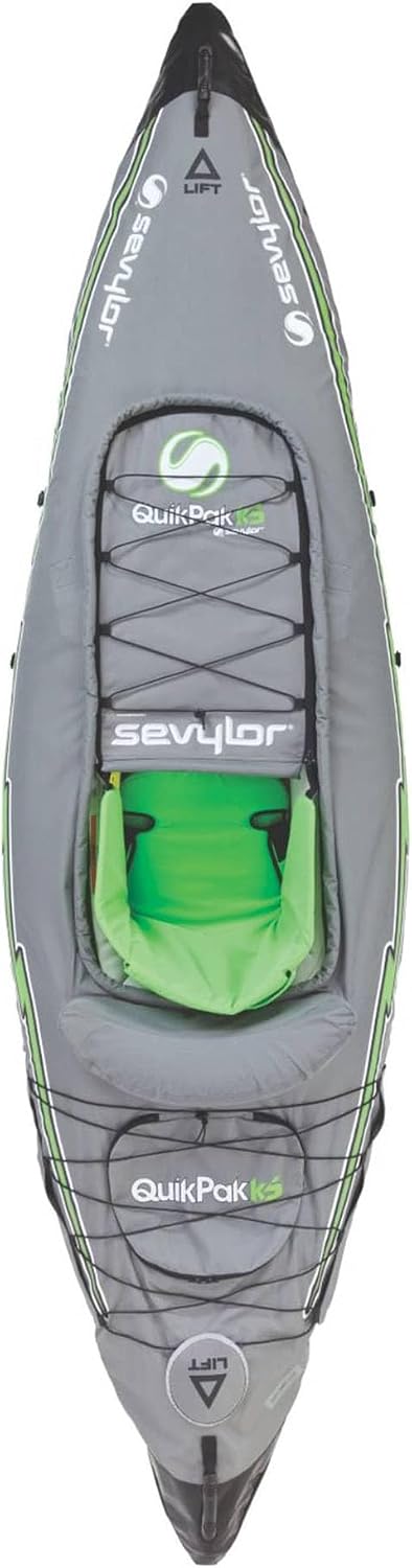 Sevylor QuickPak Inflatable Kayak, Gray Sevylor QuickPak Inflatable Kayak, Gray - Image 3