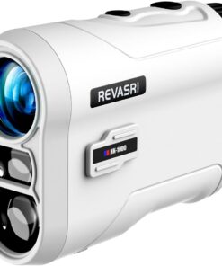 REVASRI Range Finder for Golf, Slope, Pin Lock Vibration 1000Y Rangefinder | 6.5X Magnification, External Slope Switch for Golf Tournament Legal, Rechargeable Golf Rangefinder