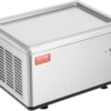 VEVOR Fried Ice Cream Machine, 12.6" x 8.5" 120W Stir-Fried Ice Cream Roll Maker with Compressor and 2 Scrapers, for Making Dessert Rolls, Frozen Yogurt