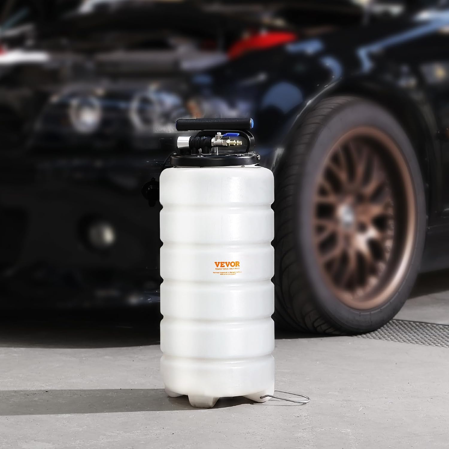 VEVOR 15L Pneumatic/Manual Fluid Extractor Pump, Oil Changer Vacuum Fluid Extractor, Oil Extractor Change Pump for Automotive, Oil Change & Fluid Change Tool with Dipstick and Suction Hose VEVOR 15L Pneumatic/Manual Fluid Extractor Pump, Oil Changer Vacuum Fluid Extractor, Oil Extractor Change Pump for Automotive, Oil Change & Fluid Change Tool with Dipstick and Suction Hose - Image 8