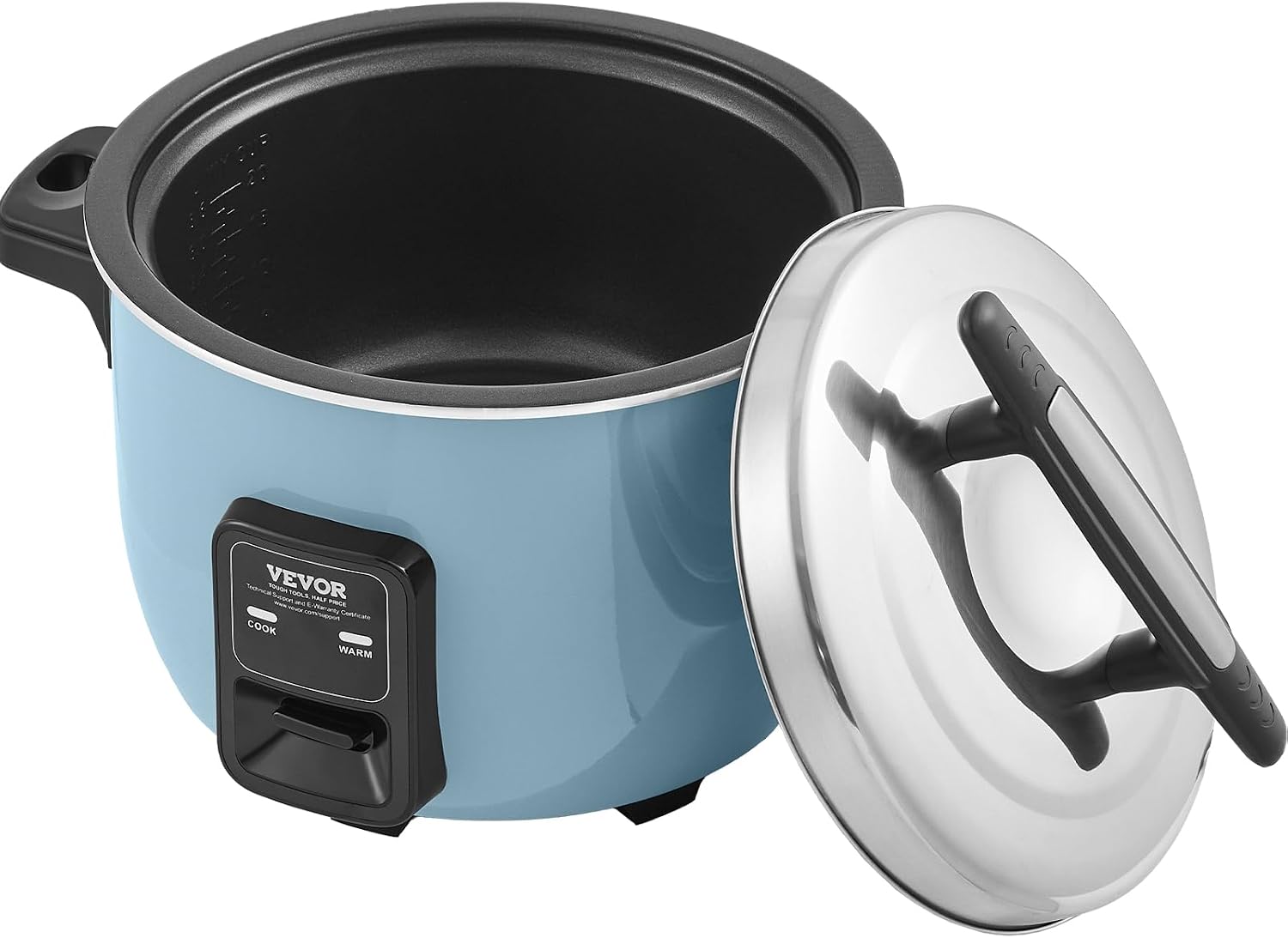 VEVOR Commercial Rice Cooker, 40-Cup Rice Cooker, 8.45 Qt / 8 Liter Large Rice Cooker and Warmer with Nonstick Inner Pot, Fast Cooking and 24-Hour Keep Warm, with Rice Cup and Paddle, for Restaurant VEVOR Commercial Rice Cooker, 40-Cup Rice Cooker, 8.45 Qt / 8 Liter Large Rice Cooker and Warmer with Nonstick Inner Pot, Fast Cooking and 24-Hour Keep Warm, with Rice Cup and Paddle, for Restaurant - Image 8