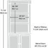 Sauder Palladia Book Shelf, Bookshelf with Storage, Library Bookcase with Doors and Adjustable Shelves, in Wind Oak Finish