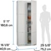 Sauder Select Storage Cabinet/ Pantry cabinets, White finish