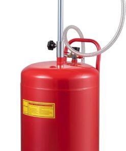 VEVOR 20-Gallon Waste Oil Drain Tank, Air Operated Portable Oil Drainer with Adjustable Funnel Height, Fluid Fuel Transfer Drainage with Wheels, Oil Change Container for Auto Repair Shops, Garages | for Auto Repair Shop, Garage, Adjustable Funnel Height, Fluid Fuel Transfer Drainage with Wheels, Flexible Movement Container
