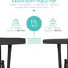 Best Choice Products 32in Bar Height Folding Table, Round Indoor Outdoor Accessory for Patio, Backyard, Dining Room, Events w/Thick Table Top, Metal Frame, Locking Legs, 330lb Weight Capacity - Black