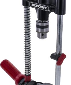 Milescraft 1318 DrillMate Portable Drillling Guide – Precision Drilling Jig Attachment for Drilling Angled or Straight Holes, Adjustable Drill Guide Attachment, Portable Drill Press with 3/8” Chuck