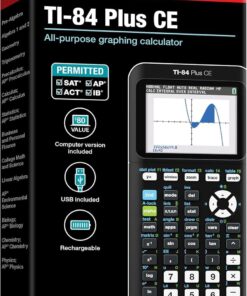 Texas Instruments TI-84 Plus CE Graphing Calculator, Black