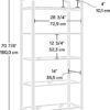 Sauder International Lux Bookcase/ book shelf, Satin Gold finish Sauder International Lux Bookcase/ book shelf, Satin Gold finish