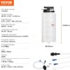 VEVOR 15L Pneumatic/Manual Fluid Extractor Pump, Oil Changer Vacuum Fluid Extractor, Oil Extractor Change Pump for Automotive, Oil Change & Fluid Change Tool with Dipstick and Suction Hose VEVOR 15L Pneumatic/Manual Fluid Extractor Pump, Oil Changer Vacuum Fluid Extractor, Oil Extractor Change Pump for Automotive, Oil Change & Fluid Change Tool with Dipstick and Suction Hose