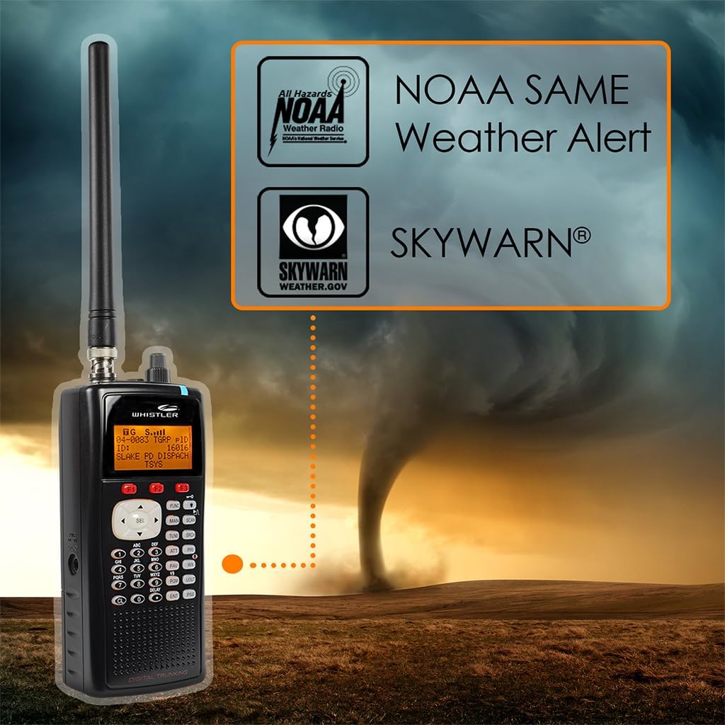 Whistler WS1040 Handheld Digital Scanner – P25 Phase I, Trunking, Same Weather Alerts, Multi-System Support, Programmable, PC Interface, LED & Audio Alert Whistler WS1040 Handheld Digital Scanner – P25 Phase I, Trunking, Same Weather Alerts, Multi-System Support, Programmable, PC Interface, LED & Audio Alert - Image 2