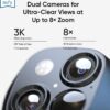 eufy Security SoloCam S340, 3K Dual-Lens Solar Security Camera | 360° Coverage, Pan & Tilt, No Blind Spots, AI Detection & Tracking, Color Night Vision, No Monthly Fee, Built-in 8GB