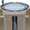 FCMP Outdoor Raincatcher 4000 Rain Barrel, Flat-Back Rainwater Catcher with Spigots, 50 Gallon, Brown - Portable Water Storage Container Tank for Home, Garden, and Backyard | Portable Water Storage Container Tank with Spigots for Home, Garden, and Backyard
