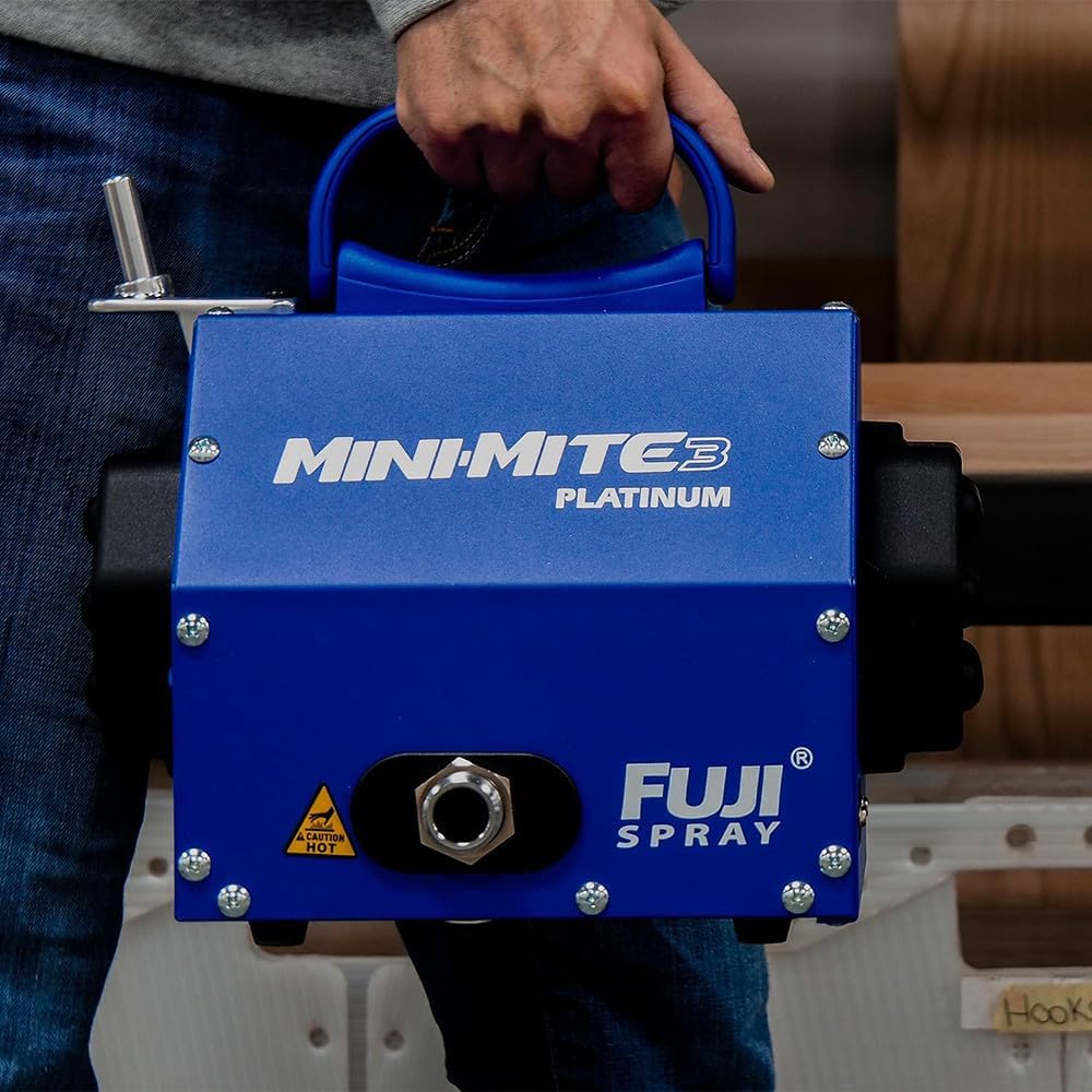 Fuji Spray 2803-T75G Mini-Mite 3 Platinum - T75G Gravity HVLP Spray System | Gravity-feed applicator, 6.5 PSI, adjustable fan pattern, handles waterborne and solvent-based coatings Fuji Spray 2803-T75G Mini-Mite 3 Platinum - T75G Gravity HVLP Spray System | Gravity-feed applicator, 6.5 PSI, adjustable fan pattern, handles waterborne and solvent-based coatings - Image 8