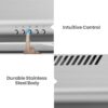 COMFEE' 30 Inch Under Cabinet Range Hood, Ducted/Ductless Convertible
