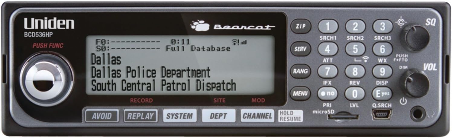 Uniden BCD536HP HomePatrol Series Digital Phase 2 Base/Mobile Scanner with HPDB and Wi-Fi. Simple Programming, TrunkTracker V, S.A.M.E. Emergency/Weather Alert. Covers USA and Canada. Uniden BCD536HP HomePatrol Series Digital Phase 2 Base/Mobile Scanner with HPDB and Wi-Fi. Simple Programming, TrunkTracker V, S.A.M.E. Emergency/Weather Alert. Covers USA and Canada. - Image 5