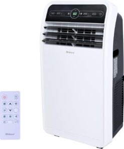 Shinco 12,000 BTU（7,500 BTU SACC) Portable Air Conditioner, Portable AC Unit with Built-in Cool, Dehumidifier&Fan Modes for Room up to 450 sq.ft, with Remote Control, 24 Hour Timer, Installation Kit