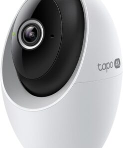 Tapo 4K Indoor Pan/Tilt Wired Security Camera, Baby Monitor, C260 | Person/Pet Detection, Facial Recognition, 360° AI Motion Tracking