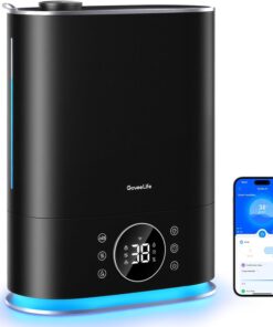 GoveeLife 7L Smart Humidifier for Bedroom, Warm & Cool Mist for Large Room | Auto Mode, 70H Quiet Runtime for Baby, Plants Nursery, App & Voice Control, RGB Nightlight, Humidity Sensor