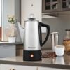Elite Gourmet 6-Cup Electric Coffee Percolator, Stainless Steel, 1000W | Fast brewing, Keep Warm, auto shut-off, clear brew progress knob, cordless serving base, reusable filter Elite Gourmet 6-Cup Electric Coffee Percolator, Stainless Steel, 1000W | Fast brewing, Keep Warm, auto shut-off, clear brew progress knob, cordless serving base, reusable filter