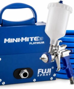 Fuji Spray 2803-T75G Mini-Mite 3 Platinum - T75G Gravity HVLP Spray System | Gravity-feed applicator, 6.5 PSI, adjustable fan pattern, handles waterborne and solvent-based coatings