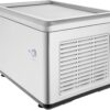 VEVOR Fried Ice Cream Machine, 12.6" x 8.5" 120W Stir-Fried Ice Cream Roll Maker with Compressor and 2 Scrapers, for Making Dessert Rolls, Frozen Yogurt