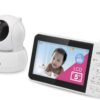 VTech Baby Monitor No WiFi, 5" Screen & Remote Pan-Tilt-Zoom for Newborns – Hack-Proof, 17Hr Battery, 1000ft Range, Auto Night Vision, Temperature Sensor, Two-Way Talk | VM924