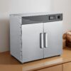 VEVOR Electric Hot Box Food Warmer, 4-Tier Commercial Warming Cabinet with Water Tray, Double-Door and Adjustable Shelves, Stainless Steel Food Warmer Cabinet, for Restaurant, Kitchen, Pizza, Chicken