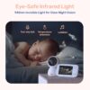 jeeber 1080P 2.4GHz WiFi Baby Monitor with Camera and Audio，4" IPS Display | Pan-Tilt-Zoom Camera,360° View, HD Night Vision, Motion & Cry Detection, Temperature Sensor, Feeding Reminder，2.4GHz wifi
