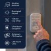 Chamberlain Genuine myQ Garage Door Keypad, Weather Resistant | Weather-Resistant & Ultra-Secure, personalized PIN code for family and guests for easy & reliable access.