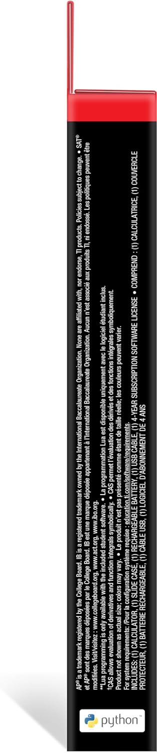 Texas Instruments TI-Nspire CX II CAS Color Graphing Calculator with Student Software (PC/Mac) | Powerful Computer Algebra System; Computer Software included Texas Instruments TI-Nspire CX II CAS Color Graphing Calculator with Student Software (PC/Mac) | Powerful Computer Algebra System; Computer Software included - Image 7