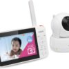 VTech Baby Monitor No WiFi, 5" Screen & Remote Pan-Tilt-Zoom for Newborns – Hack-Proof, 17Hr Battery, 1000ft Range, Auto Night Vision, Temperature Sensor, Two-Way Talk | VM924