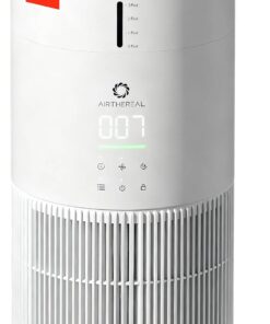AIRTHEREAL 2-in-1 Air Purifier & Humidifier for Large Room Up to 1200 ft² | iF Design Award 2026, 3-Stage Filters, Air Quality Monitor and Quiet Sleep Mode, Evaporative Humidifier with Hygrometer