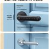 eufy Security Smart Lock FamiLock C32, Fingerprint Keyless Lock with Handle | Interior Doors, Built-in Wi-Fi, App Control, Auto Lock, 4 AA Batteries, Alexa/Google, Rekey Not Supported, Keyless Door Lock