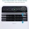 Shinco 12,000 BTU（7,500 BTU SACC) Portable Air Conditioner, Portable AC Unit with Built-in Cool, Dehumidifier&Fan Modes for Room up to 450 sq.ft, with Remote Control, 24 Hour Timer, Installation Kit