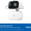 Tapo 2K Indoor/Outdoor Pan/Tilt Wired Security Camera, C216(2-Pack) | Baby Monitor, Person & Baby Cry Detection, 360° Motion Tracking, Color Night Vision, Subscription-Free Local Storage or Cloud, White