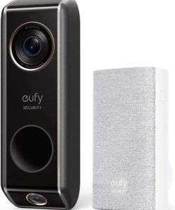 eufy Security Video Doorbell (Wired) S330 with Chime, Dual Cam, Delivery Guard, Security Camera, 2K with HDR, No Monthly Fee, 16-24V, 30VA, homebase NOT Supported, Motion Only Alert