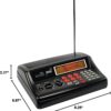 Whistler WS1025 Analog Desktop Scanner – Programmable Police/Fire/Weather Radio with 200 Channels and Backlit LCD Display – Easy-to-Use Base Unit – Black