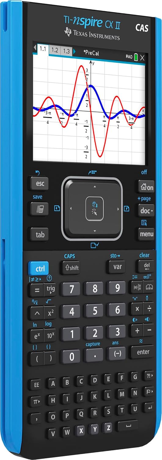 Texas Instruments TI-Nspire CX II CAS Color Graphing Calculator with Student Software (PC/Mac) | Powerful Computer Algebra System; Computer Software included Texas Instruments TI-Nspire CX II CAS Color Graphing Calculator with Student Software (PC/Mac) | Powerful Computer Algebra System; Computer Software included - Image 2