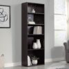 Sauder Beginnings 5-Shelf Bookcase, Bookshelf with Adjustable Storage Shelves, in Cinnamon Cherry finish Sauder Beginnings 5-Shelf Bookcase, Bookshelf with Adjustable Storage Shelves, in Cinnamon Cherry finish