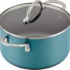 Anolon Achieve Hard Anodized Nonstick Cookware Pots and Pans Set, 9 Piece - Teal