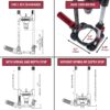 Milescraft 1318 DrillMate Portable Drillling Guide – Precision Drilling Jig Attachment for Drilling Angled or Straight Holes, Adjustable Drill Guide Attachment, Portable Drill Press with 3/8” Chuck
