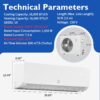 GarveeHome 18000 BTU Mini Split Air Conditioner Heat Pump System, 19 SEER2 230V Ductless AC Cool Up to 1250 Sq. Ft, Complete Installation Kit, White